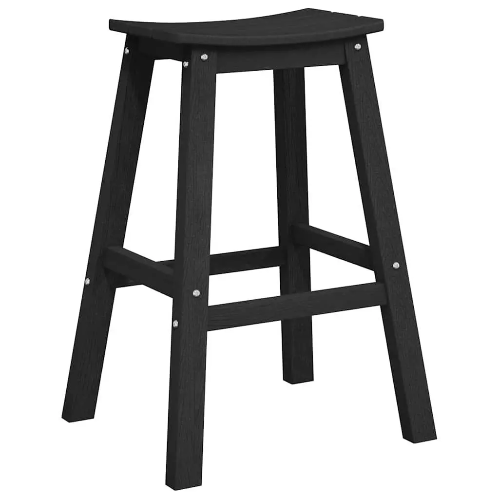 Garden Bar Set 4 Piece Outdoor Patio Furniture Black Minimalist Design