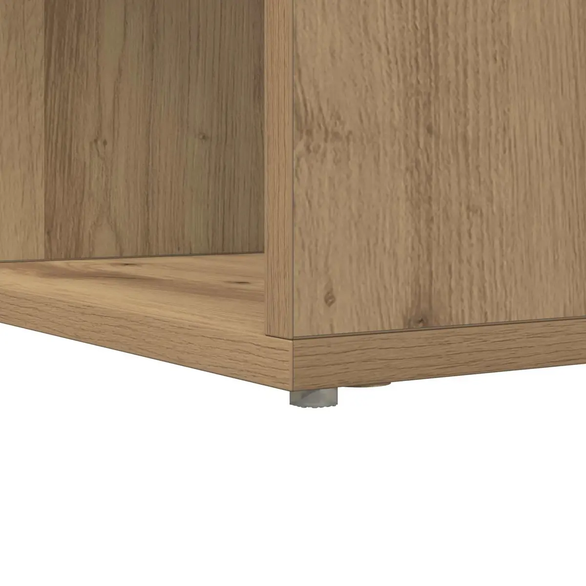 Corner Desk with Storage Shelves for Home Office Brown Engineered Wood
