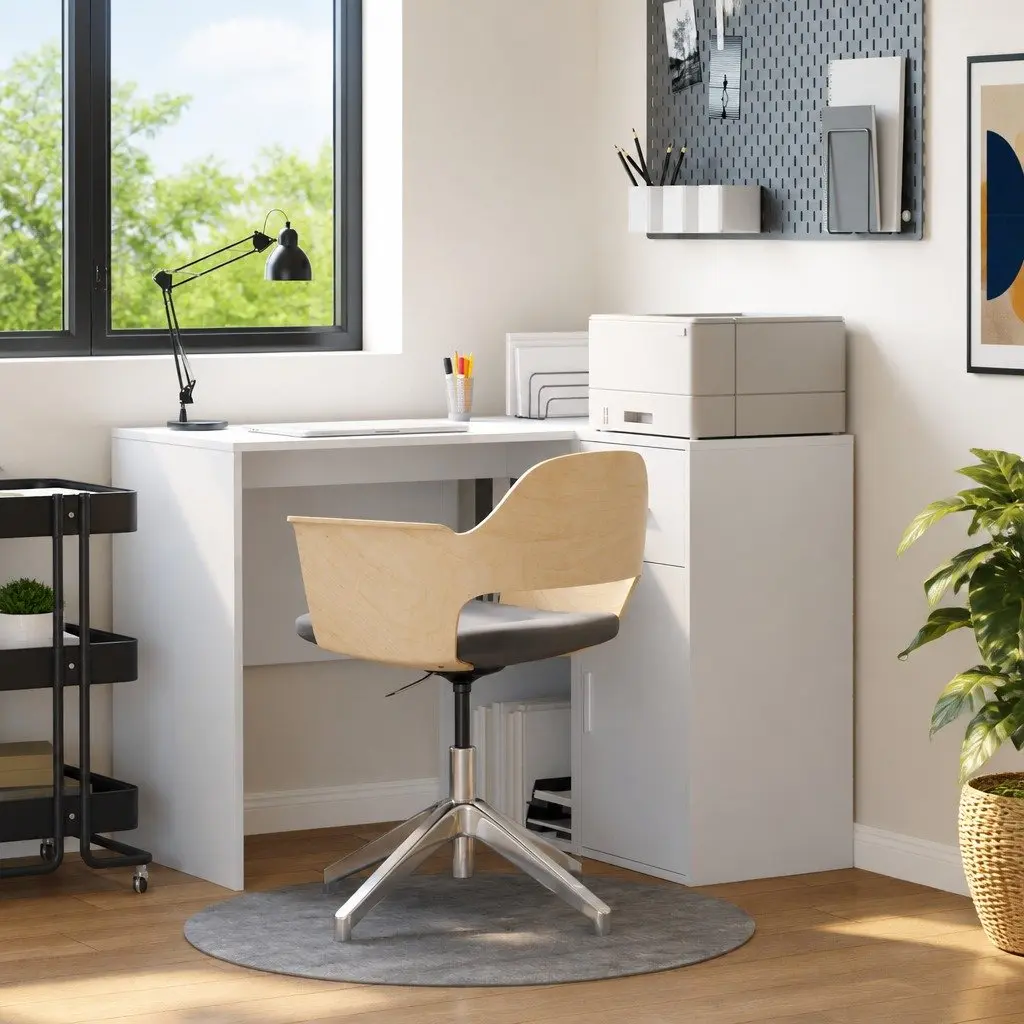 Corner Desk with Drawer for Home Office 102 x 88 x 75 cm