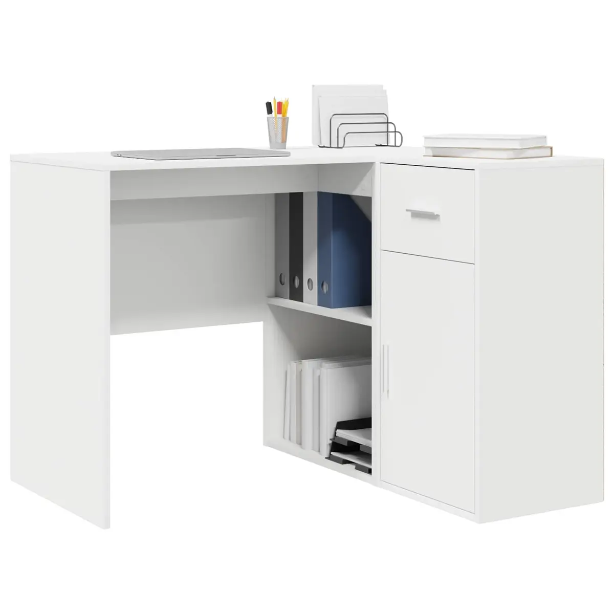 Corner Desk with Drawer for Home Office 102 x 88 x 75 cm
