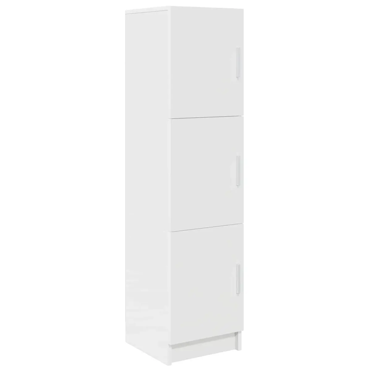 Office Desk Set with Shelves and Cabinet for Study Space White 2 Piece