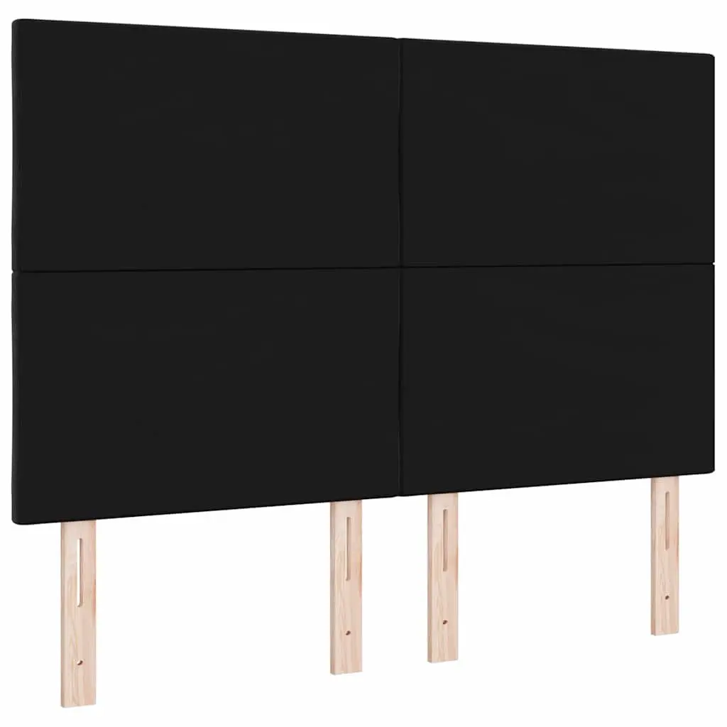 Black Velvet Headboard Bedroom 144cm Modern Upholstered Adjustable
