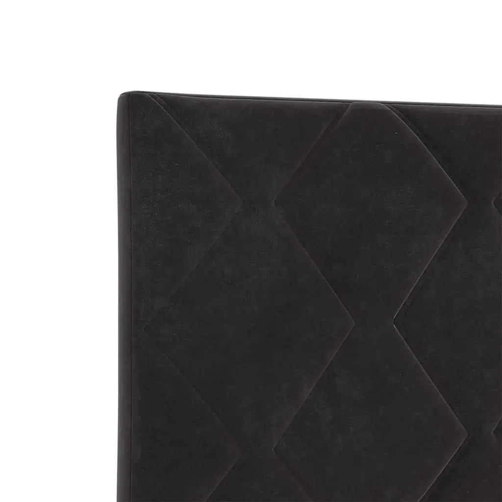 Black Velvet Headboard Bedroom 144cm Modern Upholstered Adjustable