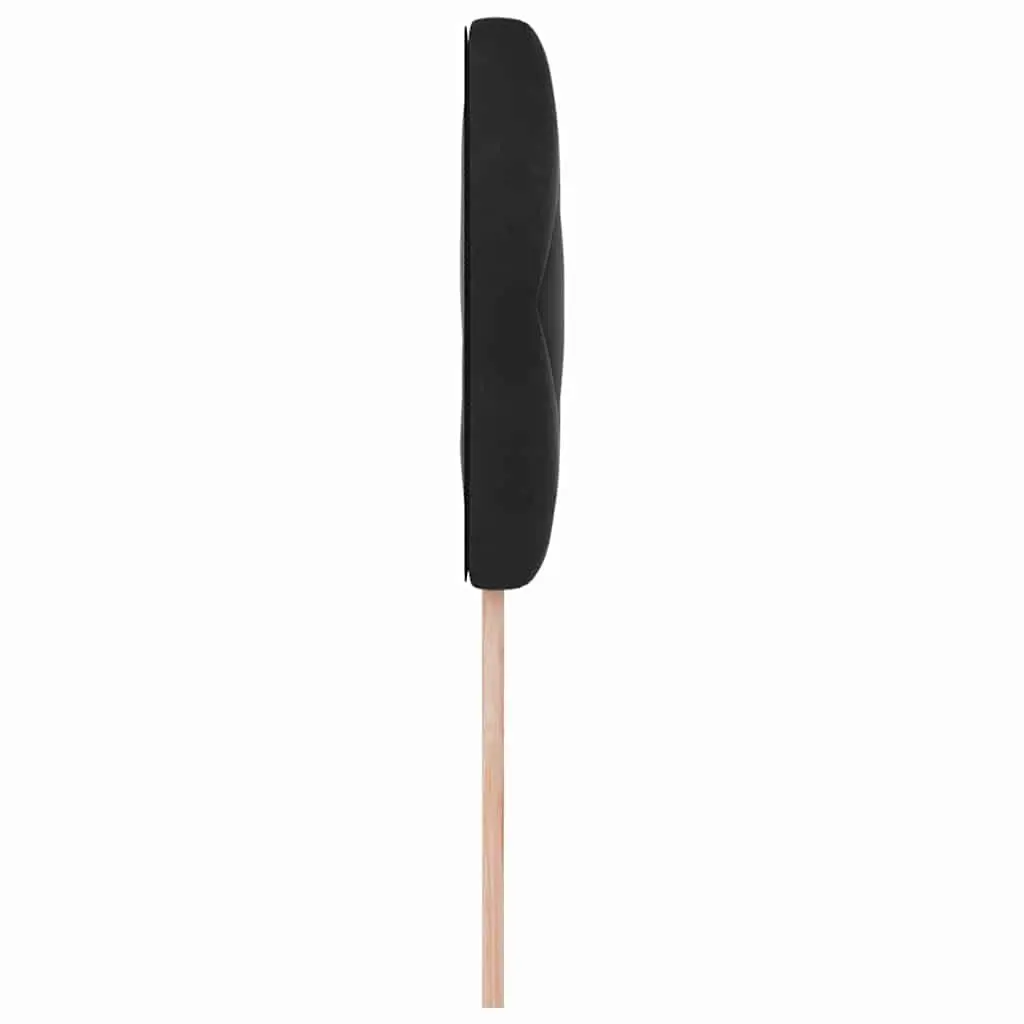 LED Headboard 100 cm Black Upholstered Bedroom Wall Mount RGB Lights