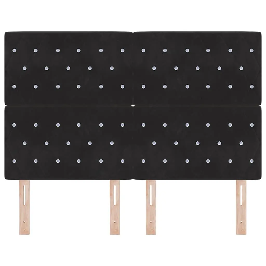 LED Headboard with RGB Strip Lights for Bedroom 160cm Adjustable Black