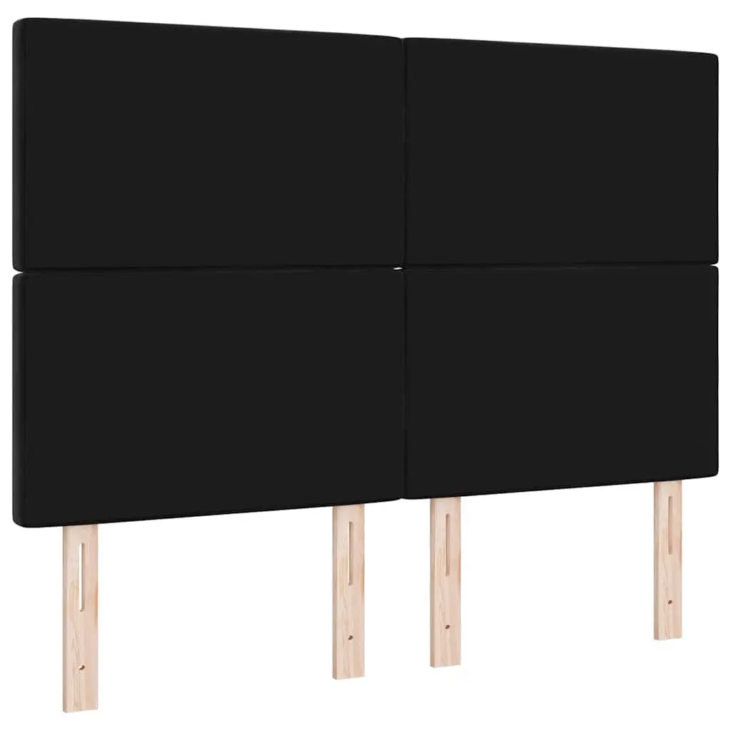 LED Headboard with RGB Strip Lights for Bedroom 160cm Adjustable Black