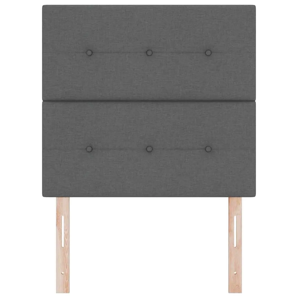 LED Headboard for Bedroom 80cm Grey Fabric Adjustable Height with USB Strip Lights