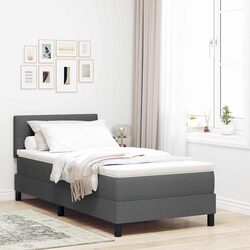 Box Spring Bed Dimensions 107x203cm with Adjustable Headboard