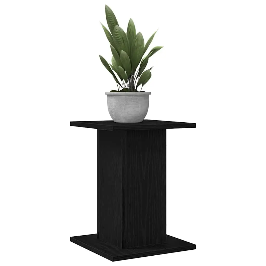Plant Stand Indoor Outdoor 30x30x40cm Black 2 Piece Display Holder