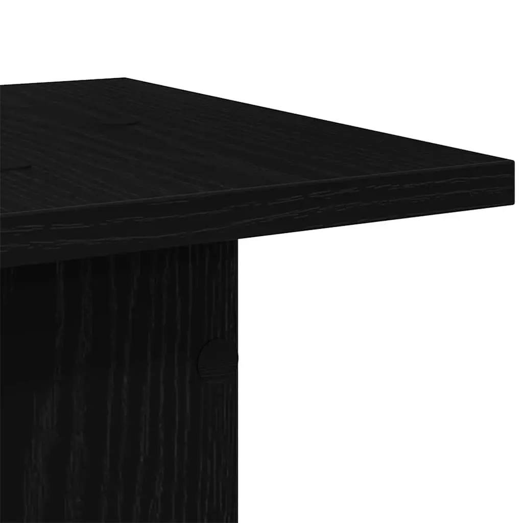 Plant Stand Indoor Outdoor 30x30x40cm Black 2 Piece Display Holder