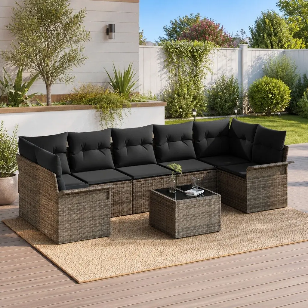 8-Piece Modular Garden Sofa Set