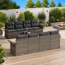 9-Piece Grey Patio Sofa Set Details and Specs