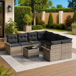 9-Piece Outdoor Sofa Set Specifications and Features