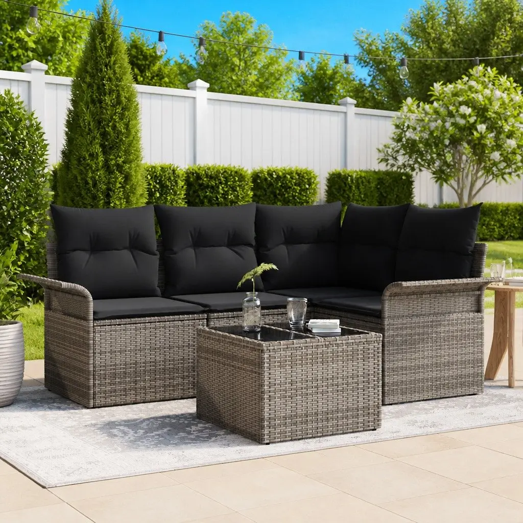 5 Piece Modular Garden Sofa Set