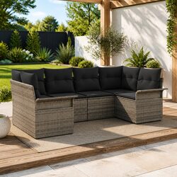 Specifications of the Modular Garden Sofa Set - 6 Pieces Grey