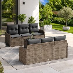 Specifications of Grey Outdoor Sofa Set with Glass Table