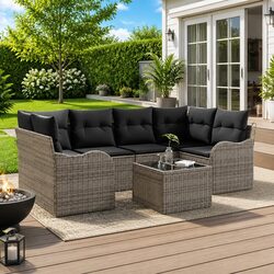 Grey Modular Garden Sofa Set Specifications and Features