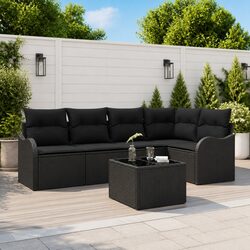 Specifications of Black Poly Rattan Outdoor Sofa Set