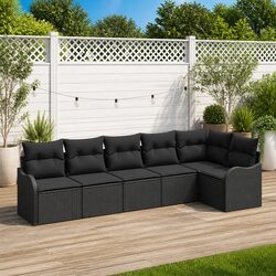 Poly Rattan Modular Garden Sofa Set with Cushions