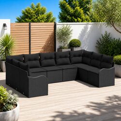 Black Poly Rattan Modular Sofa Set Specifications