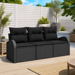 Specifications for Black Modular Patio Sofa Set