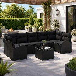 Specifications of Black Modular Garden Sofa Set
