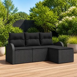 Specifications of Black Rattan Garden Sofa Set