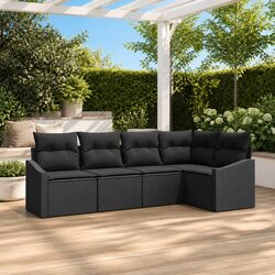 Specifications for Black Outdoor Sofa Set 5 Pieces