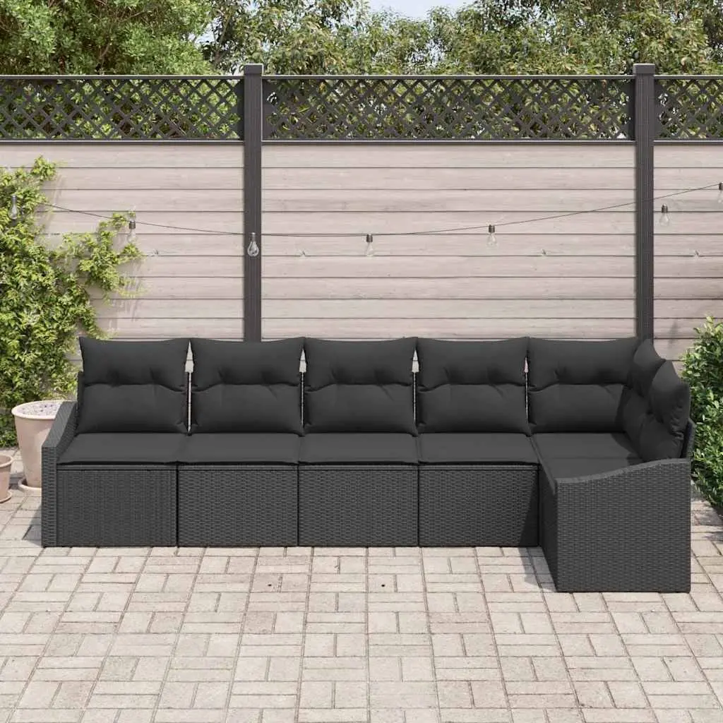 6-Piece Outdoor Sofa Set with Cushions