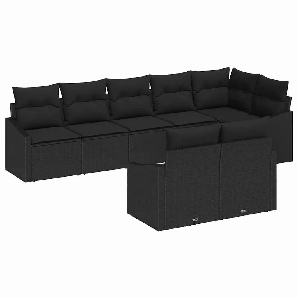 8-Piece Outdoor Sofa Set with Adjustable Table