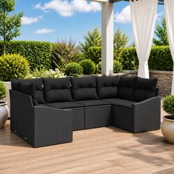 6 Piece Rattan Sofa Set Specifications and Details