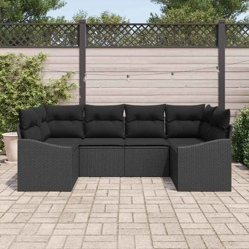 Outdoor Garden Sofa Set 6 Piece Modular Rattan Patio Furniture Lounge With