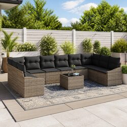 Specifications of Grey 11-Piece Poly Rattan Modular Sofa Set
