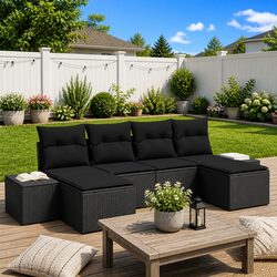6 Piece Modular Garden Sofa Set: Specs and Details