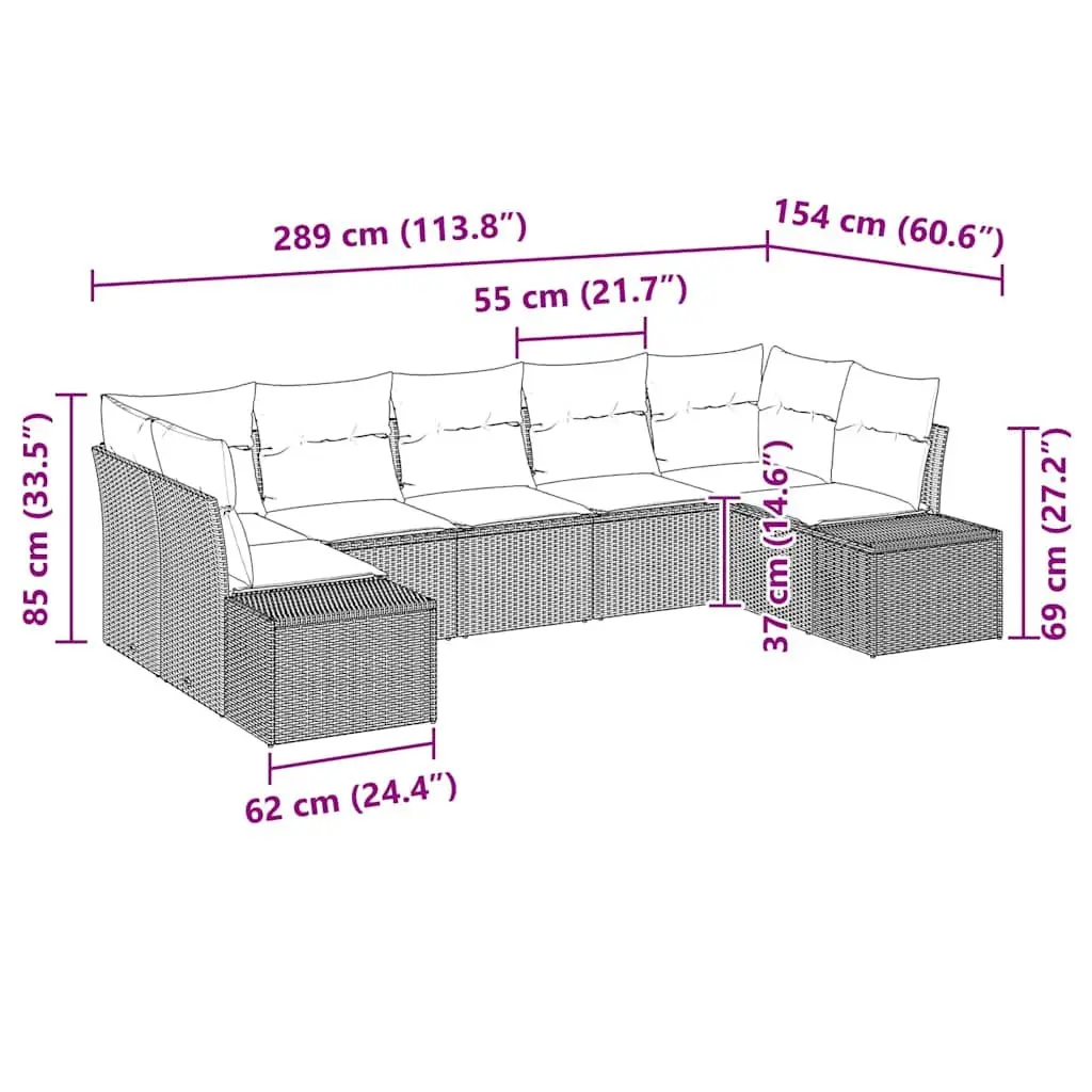 7-Piece Modular Outdoor Sofa Set