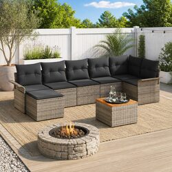 Specifications of 8-Piece Modular Garden Sofa Set