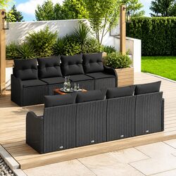 Specification-Rich 9 Piece Modular Garden Sofa Set