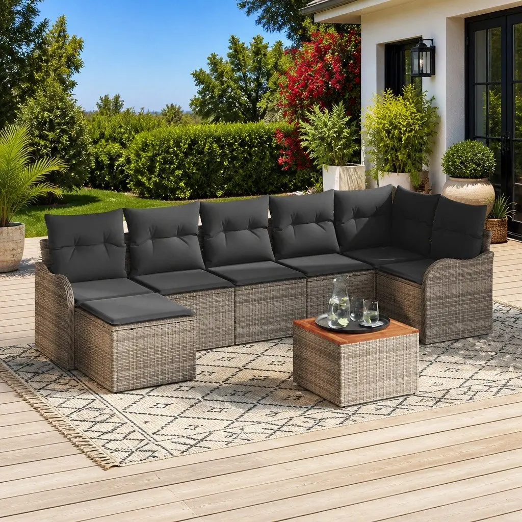 8 Piece Modular Garden Sofa Set