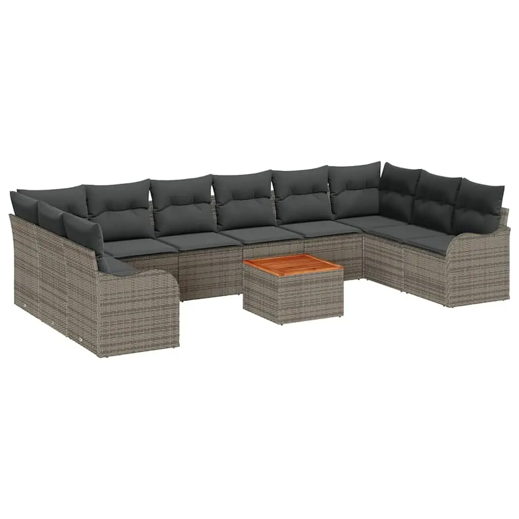10-Piece Grey Outdoor Modular Sofa Set
