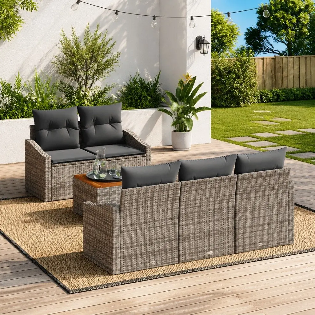 6-Piece Modular Garden Sofa Set