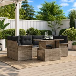 Garden Sofa Set: 7-Piece Modular Furniture Specifications