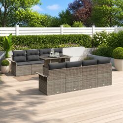 Specifications of the 9 Piece Garden Sofa Set in Grey