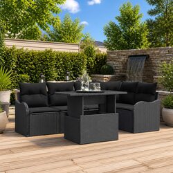 Rectangular Modular Dining Set: 6 Seater with Cushions