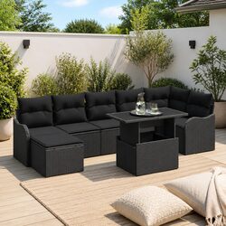 Specifications of 8-Piece Modular Outdoor Sofa Set