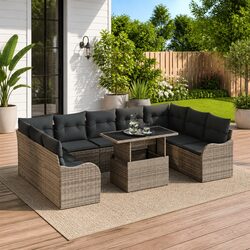 Specifications of Modular Garden Sofa Set 10pc Grey