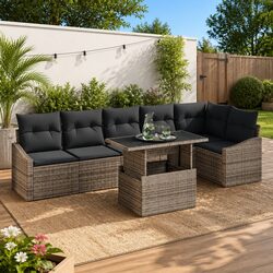 Detailed Specifications of 7-Piece Outdoor Sofa Set