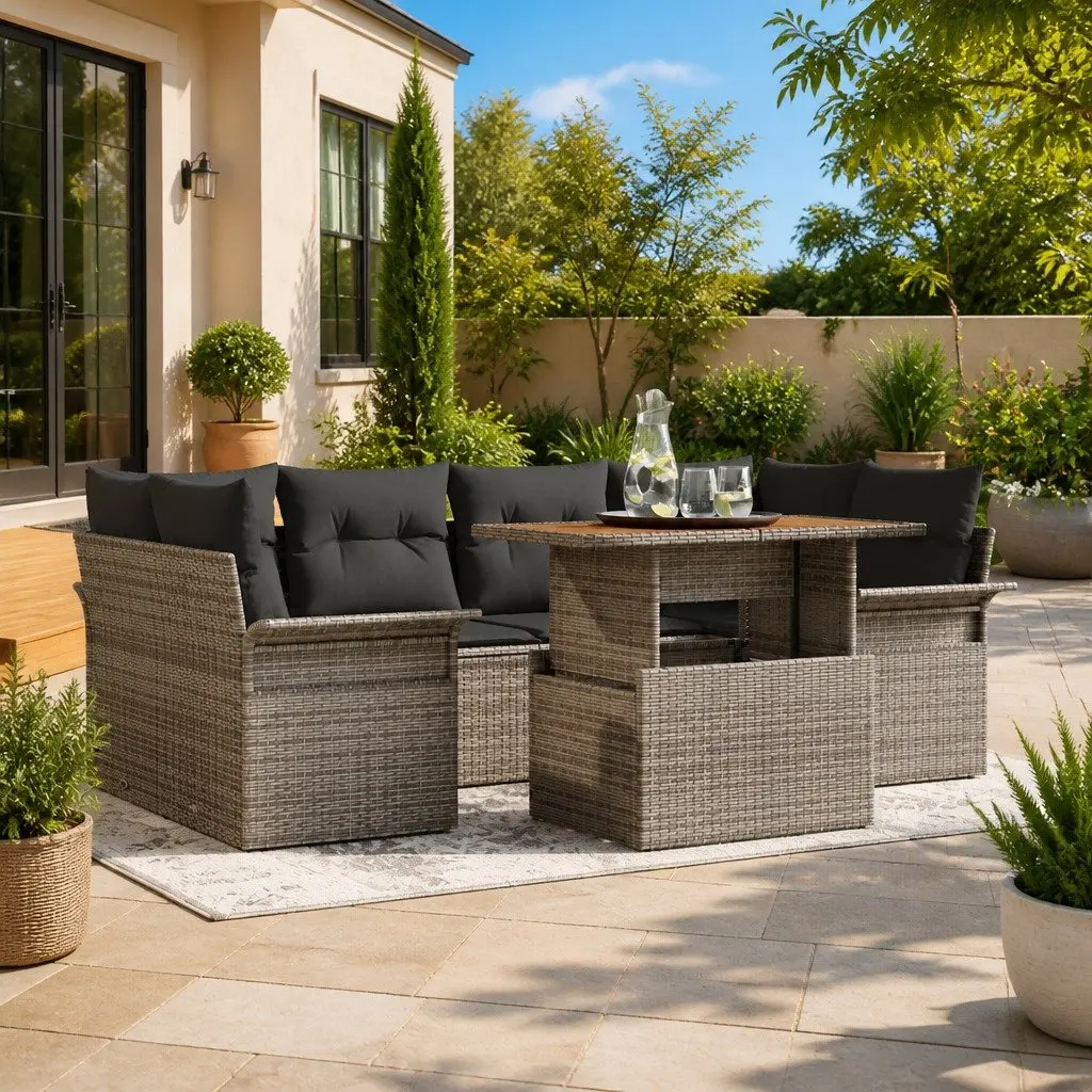 7-Piece Outdoor Sofa Set with Storage