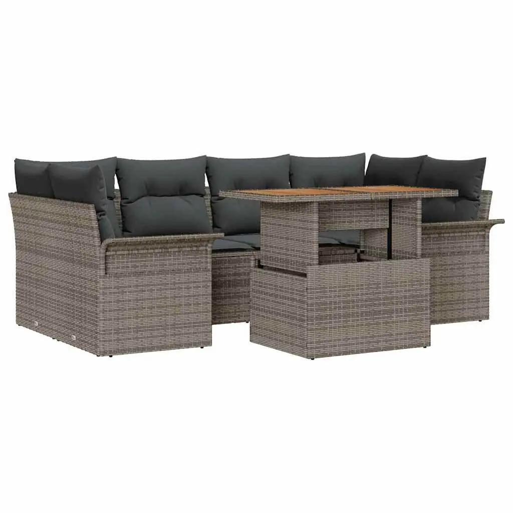 7-Piece Outdoor Sofa Set with Storage