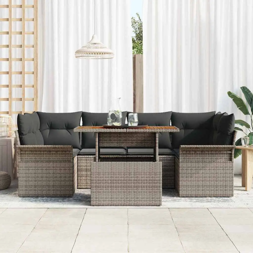 7-Piece Outdoor Sofa Set with Storage