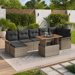 Detailed Specifications of 8 Piece Garden Sofa Set